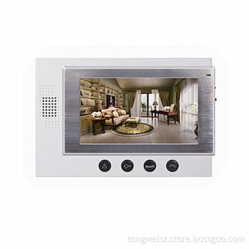 Wired color video door intercom, 7-inch Screen,CMOS Camera 700TVL,Export Directly from China FactoryNew